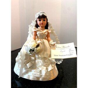 RARE Jackie Kennedy Cissette Madame Alexander 9” Doll, White Wedding Dress